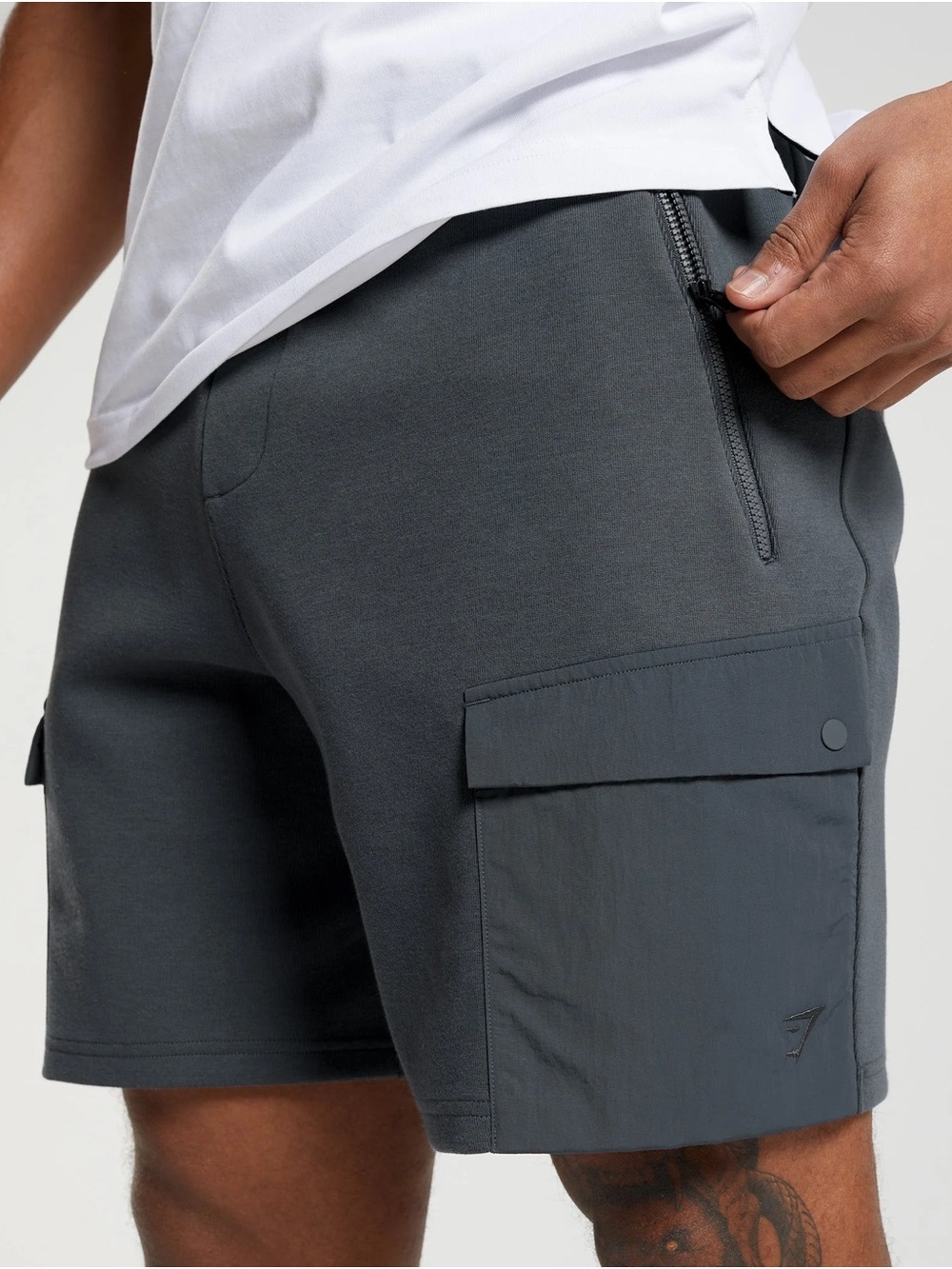 Gymshark Men's Cargo Shorts - Charcoal Gray